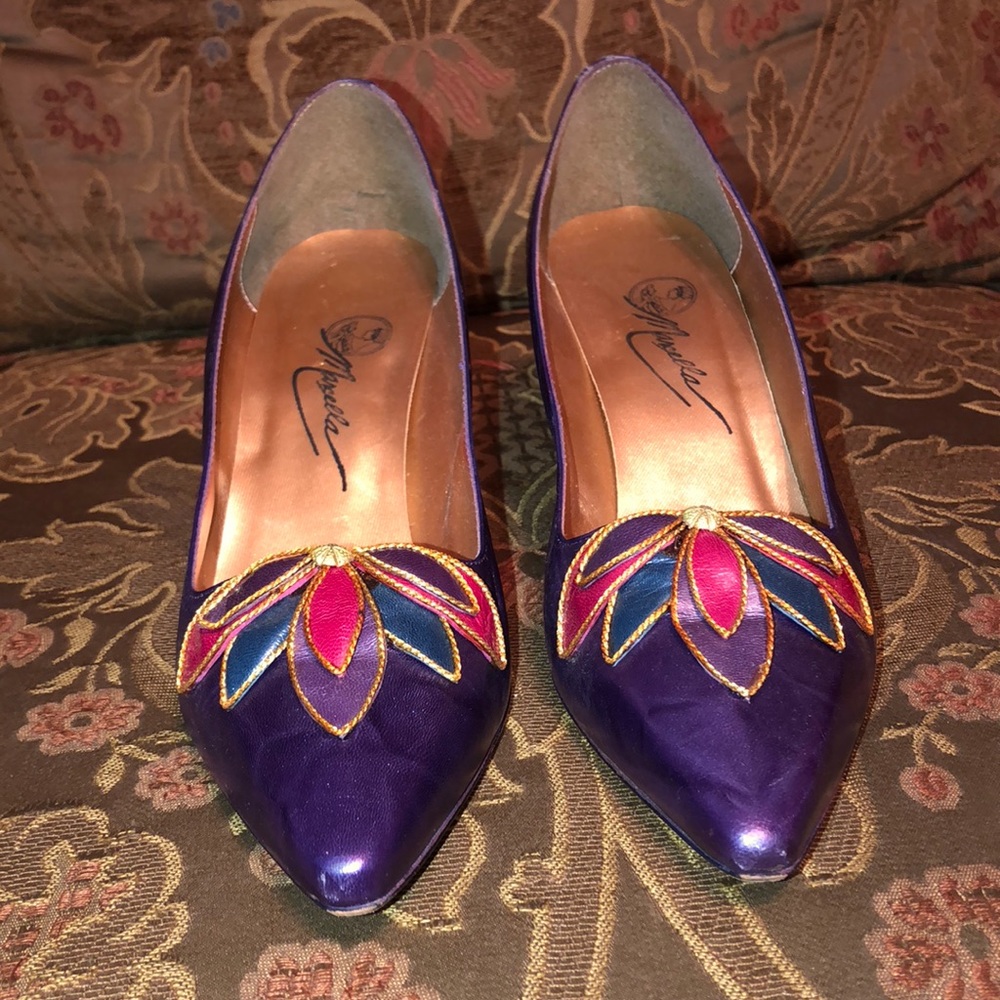 Marcella Purple Pumps